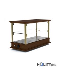 Vetrina bar portabrioches 2 piani riscaldata h16914