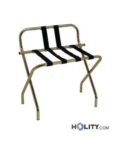 Reggivaligia per hotel ottonato con sponda 68x71 h3104