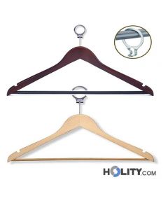 Confezione 100 grucce con anello antifurto h3161