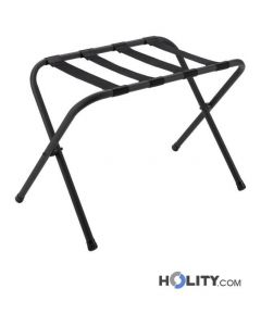 Reggivaligia in tubolare di acciaio nero h41424