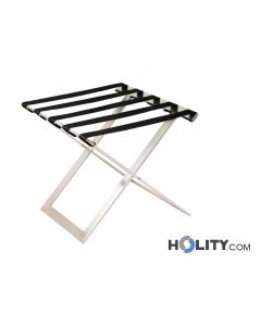Reggivaligia per hotel in acciaio inox h43865