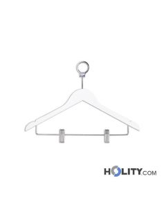 Confezione da 100 grucce in legno antifurto con morsetti h438_188