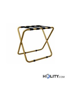 Gold hotel luggage rack h514_16