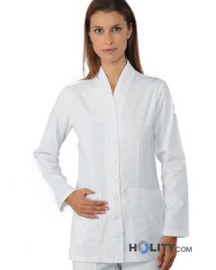 Casacca-donna-in-cotone-con-bottoni-h6590