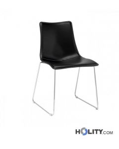 Sedia-imbottita-a-slitta-con-struttura-in-acciaio-h74190