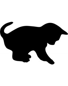Lavagna a forma di gatto adesiva h14844