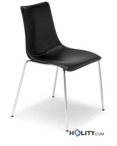 Sedia-imbottita-a-4-gambe-con-struttura-in-acciaio-h74189