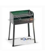 Charcoal barbecue with ash tray h17003