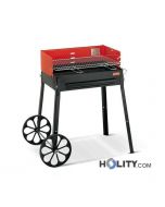 Charcoal barbecue with wheels h17009