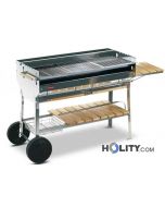 Charcoal barbecue Professional stainless steel h17020