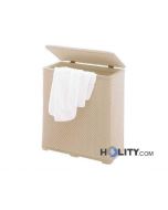 Laundry basket of thermoplastic resins h10741 beige
