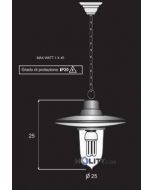 Lampada a-sospensione-in-ferro-battuto-h16803