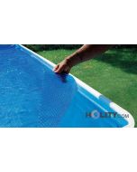 Floating cover for swimming pools oval