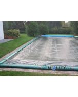 Winter cover for inground pools in polyester