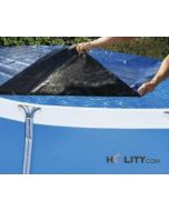 Cover for above-ground pools in woven polypropylene