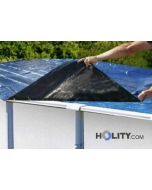 Cover for above-ground pools in polypropylene oval 4.90 x 3.70 mt