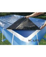 Cover for above-ground pools in woven polypropylene rectangular