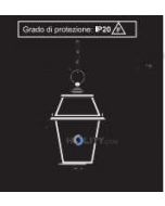 Lampada a sospensione in ferro battuto h16841