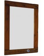 Specchio con cornice in legno d'acacia h13702