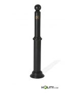 Bollard delimits areas in steel galvanized steel h14039