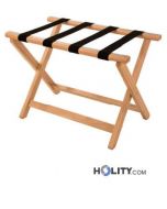 Reggivaligia per hotel in faggio 65x48 h16420