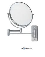 Specchio cosmetico ingranditore da parete h16422