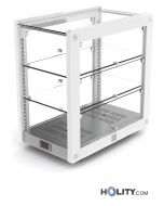 Vetrina porta brioches 3 piani riscaldata h16902