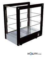 Vetrina porta brioches in legno massello riscaldata h16903