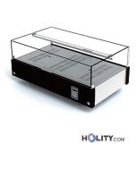 Vetrina porta brioche riscaldata 1 piano h16904