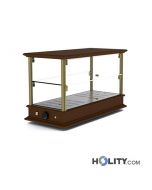 Vetrina bar portabrioches 2 piani riscaldata h16914