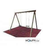 Altalena due posti un sedile piano e uno a culla h17203