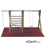 Altalena monoposto con arrampicatoio h17204 