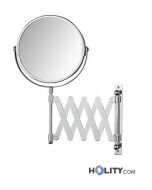 Specchio cosmetico estensibile per camere hotel h218100