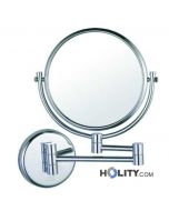 Specchio ingranditore bifacciale 2 braccia a parete h3151