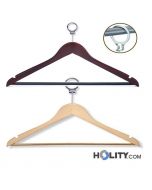 Confezione 100 grucce con anello antifurto h3161