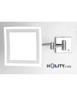 Specchio cosmetico ingranditore quadrato a parete h3901