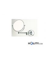 Specchio cosmetico ingranditore tondo a parete h3904