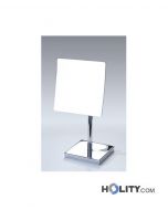 Specchio cosmetico ingranditore quadrato da appoggio h3905