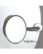Specchio cosmetico ingranditore tondo con morsetto h3908