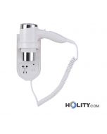 Phon a pistola per hotel con presa rasoio elettrico h43862