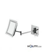 Specchio cosmetico quadrato con luce h438_208