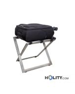 Reggivaligia per hotel in acciaio inox h514_02