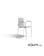 Chair alice scab  with armrests h74281 grey