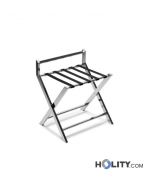 Reggivaligia da 2 unità in acciaio inox con sponda h76_110