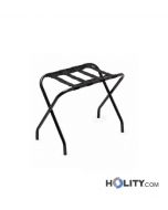 Reggivaligia in acciaio nero opaco h76_115