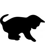 Lavagna a forma di gatto adesiva h14844