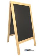 Lavagna da terra bifacciale in legno h14861