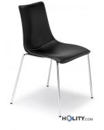 Sedia-imbottita-a-4-gambe-con-struttura-in-acciaio-h74189