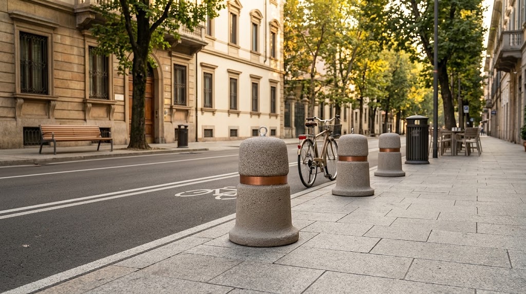 Bollards for street furniture: fixed, removable, flexible and anti-parking