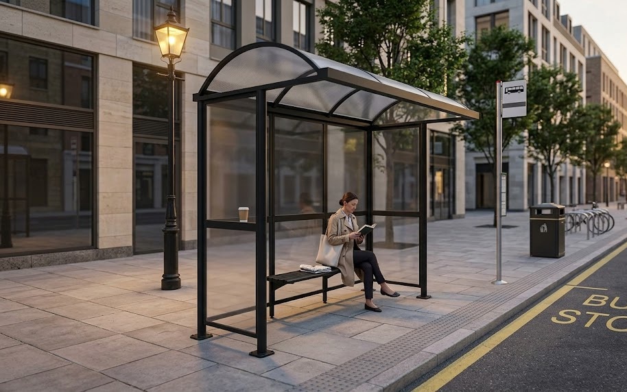 Make waiting comfortable with bus shelters